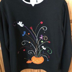 Halloween Pumpkin Themed Sweatshirt Small